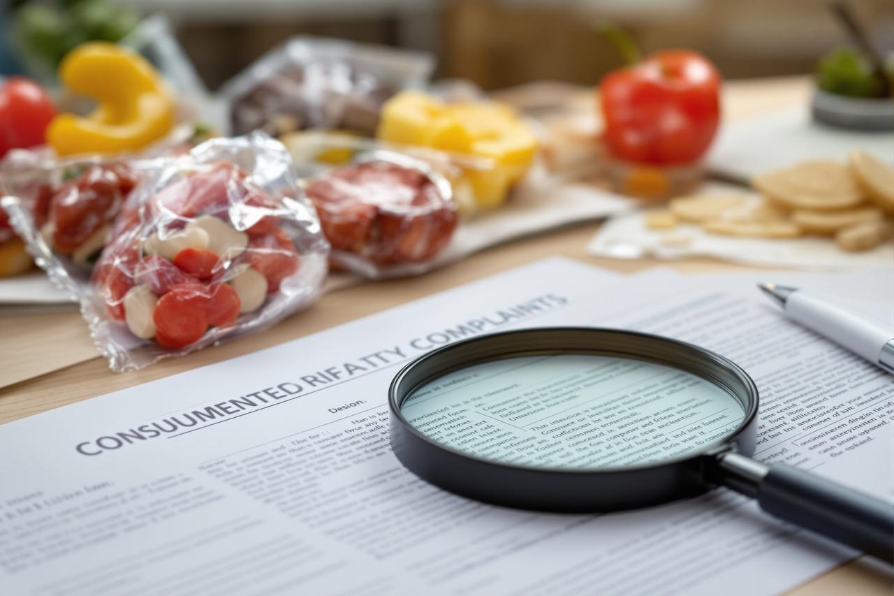 食品安全检测场景，消费者投诉文件堆叠